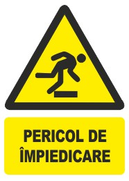 indicator pericol de împiedicare